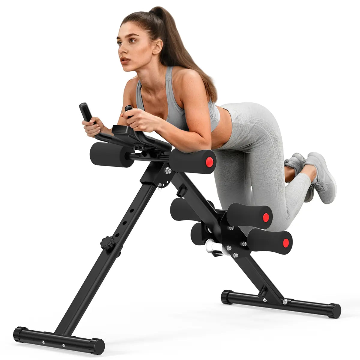 Foldable Ab Trainer, Premium Steel Frame Multi-Function Abdominal Workout Machine for
